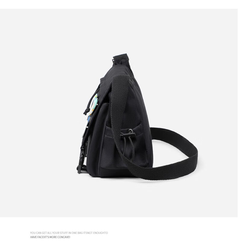 Viney Men's Casual Sports Crossbody Bag Fashion Trendy Japanese Messenger Bag Large Capacity Multifunctional Canvas Bag 8