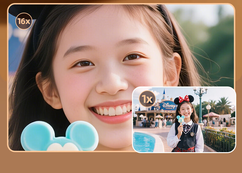 Disney Retro CCD Digital Camera with Flip Screen, Image Stabilization, Beauty Mode – Student Gift for Girlfriend's Birthday 520 16