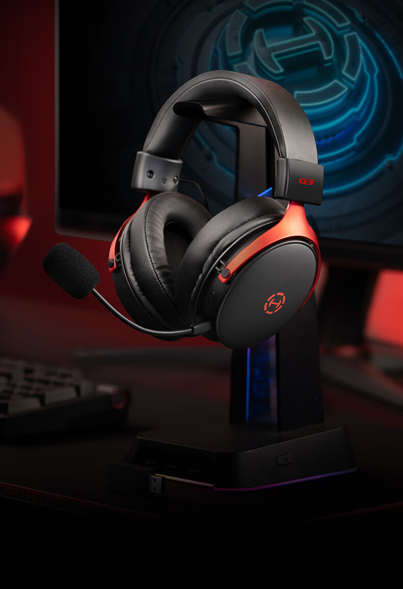 EDIFIER HECATE G3 Wireless 2.4G Wired Bluetooth Quad-Mode THX Spatial Sound Over-Ear Gaming Headset for PC Wireless Delta FPS PUBG Panda White 23