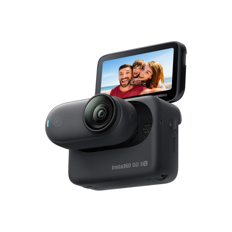 Yingshi Insta360 [Flagship Launch] GO 3S 4K Thumb Camera, Vlog Cycling Family Pet Sports Camera, Pocket Camera (Starry Black 64GB Standard Edition)