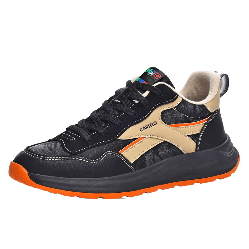CARTELO Men's New Summer And Autumn Versatile Casual Sports Running Travel Hiking Retro Soft Thick-Soled Dad Shoes