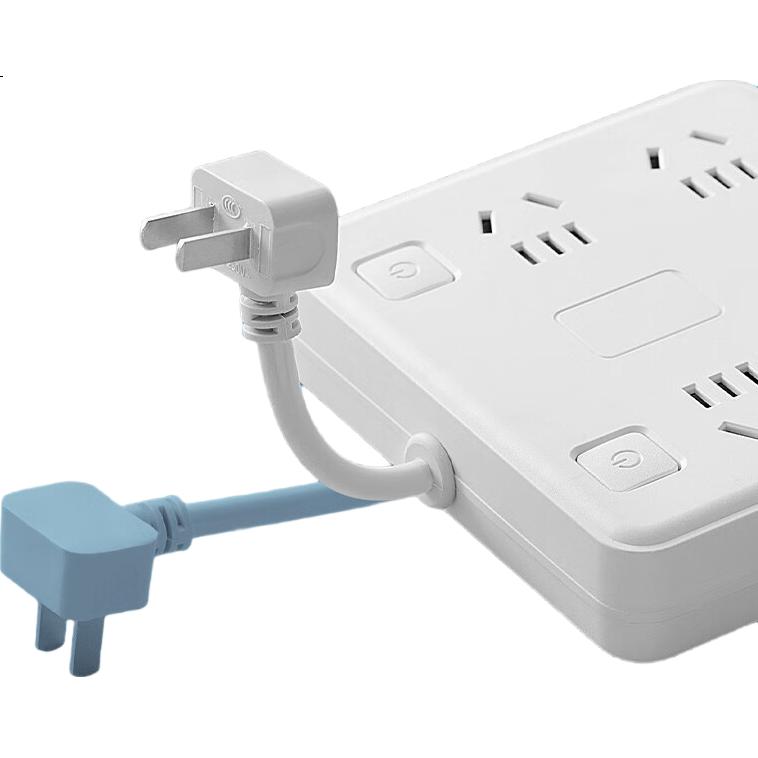 Удлинитель 6 розеток 2U1C + свет, 1.8 м, 2-контактная вилка