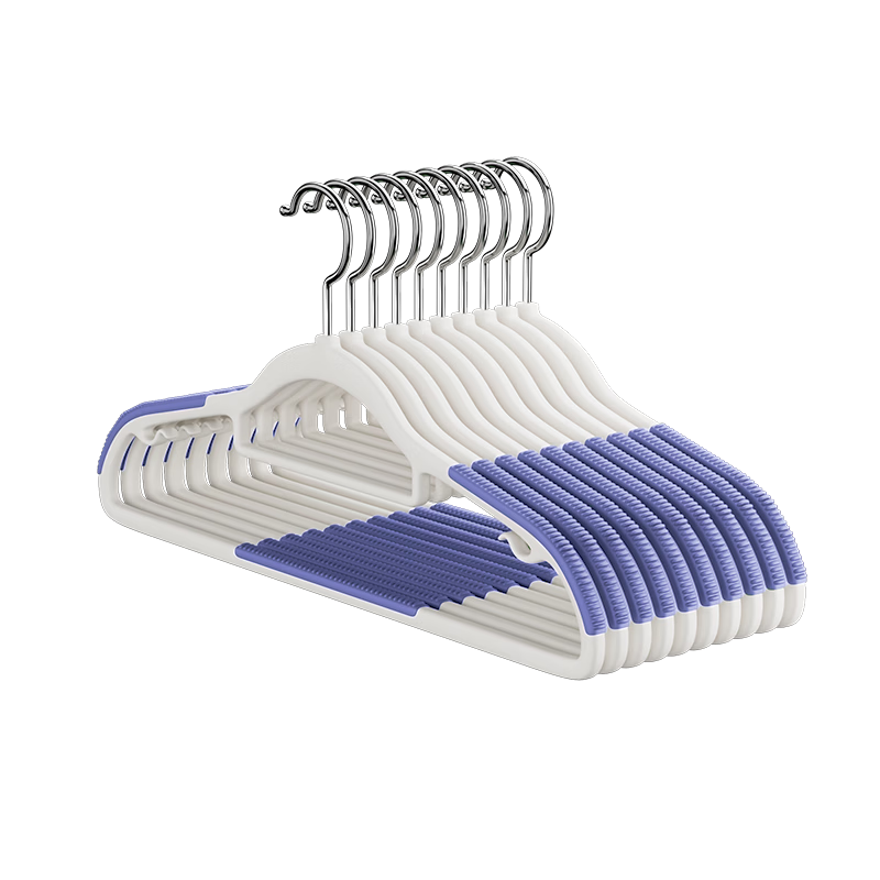 40,000km Non-Marking Anti-Slip Dual-Use Thickened Reinforced Double Clothes Hanger for Wet and Dry Garments
