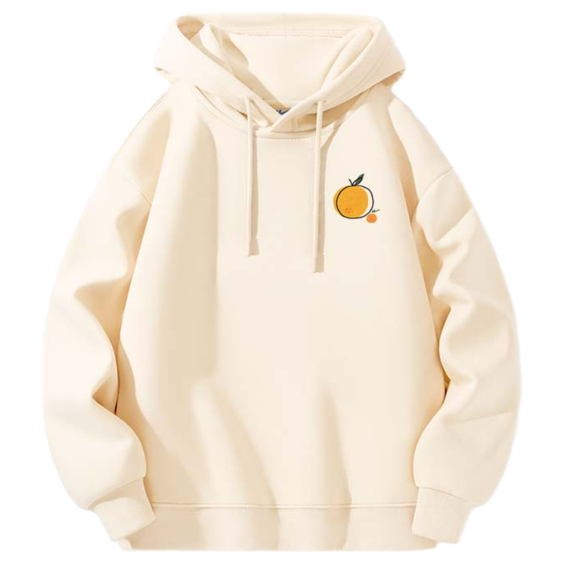 Warrior Spring and Autumn Hoodie Unisex Loose Heavyweight Pullover Couple Trendy Sports Sweatshirt Light Beige XL