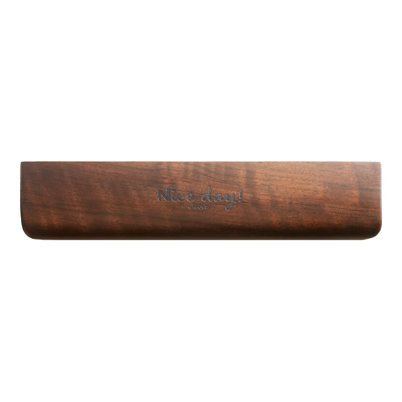 EXCO Black Walnut 87-Key Wooden Keyboard Tray Rounded Edge Mechanical Keyboard Wrist Rest Computer Palm Support Mouse Pad Gaming Wooden Wrist Pad 84-Key Small Size 0621
