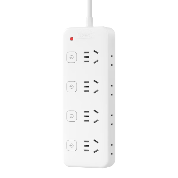 JD Jingzao 8-Outlet 3-Meter Independent Control Power Strip Extension Socket Smart Surge Protector Multi-Socket Lamp Outlet for Home Use