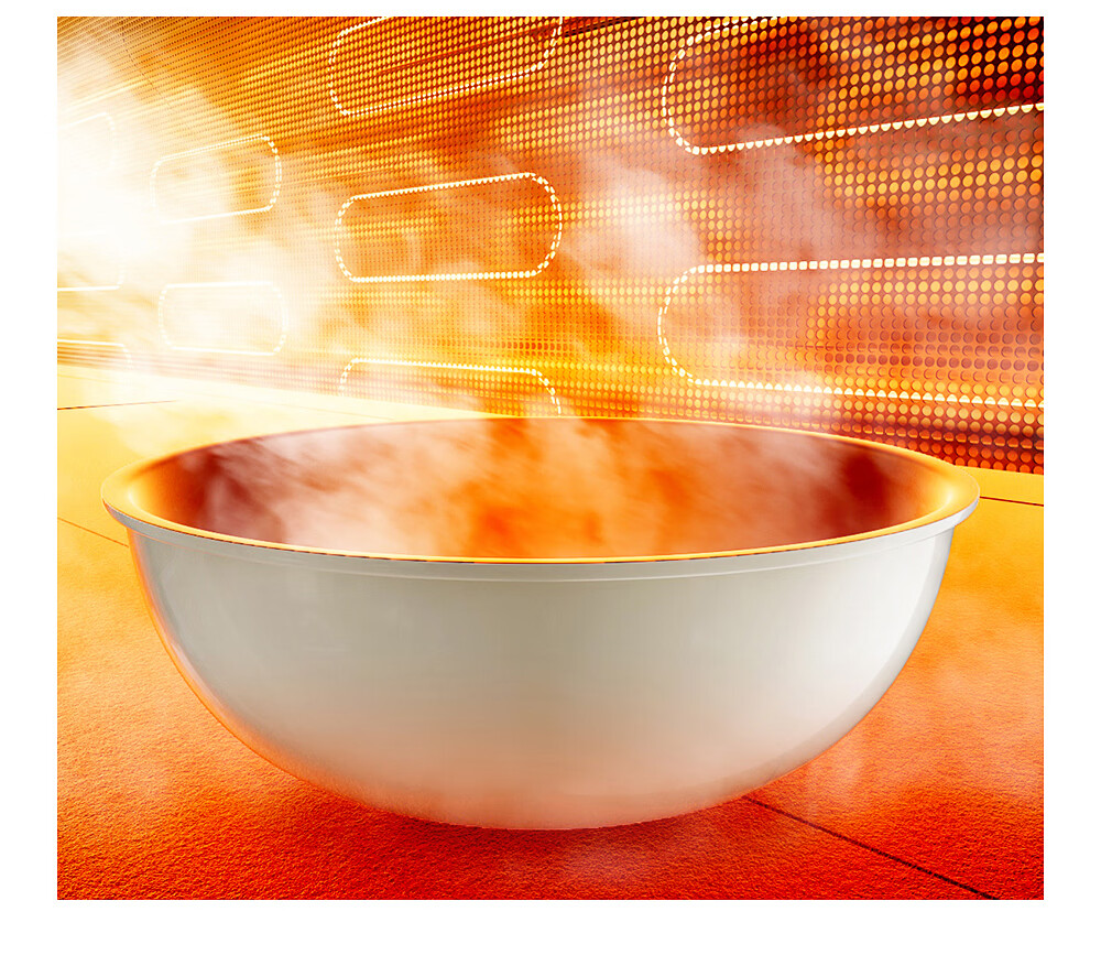Bear Extreme Iron Small Frying Pan Non-Coated Flat Bottom Stir-Fry Pan 24cm with Steamer Basket Non-Stick Baby Food Pot JG063-P02 6