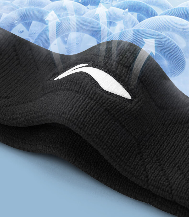 Li-Ning Men's Sports Sweatband Sweat-Absorbing Headband Sweat-Wicking Headscarf Running Hairband Headband Basketball Badminton Gear 11