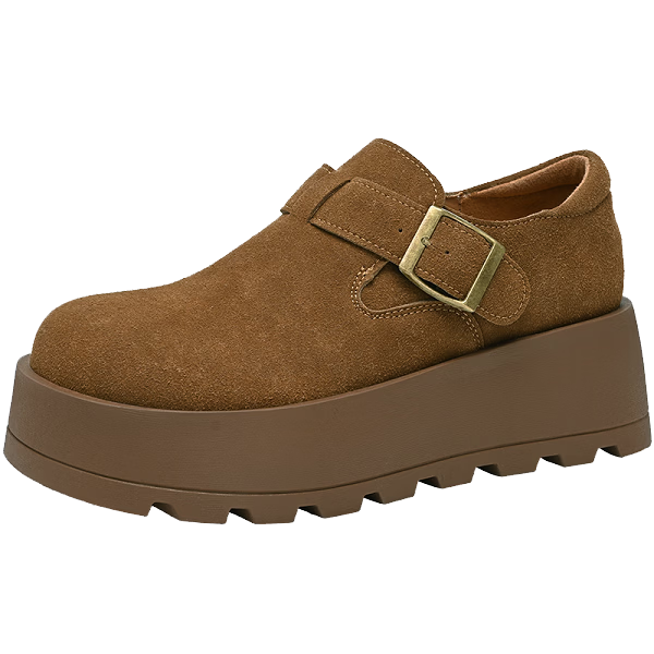 ZHR Spring Autumn Birkenstock Women's Shoes 2026 New Thick Sole Lightweight Non-Slip Casual Shoes KY55 Camel 38