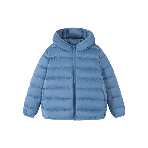 Minibala Unisex Kids Lightweight Warm Ribbed Down Jacket 2025 Autumn Winter New Arrival, Water-Resistant
