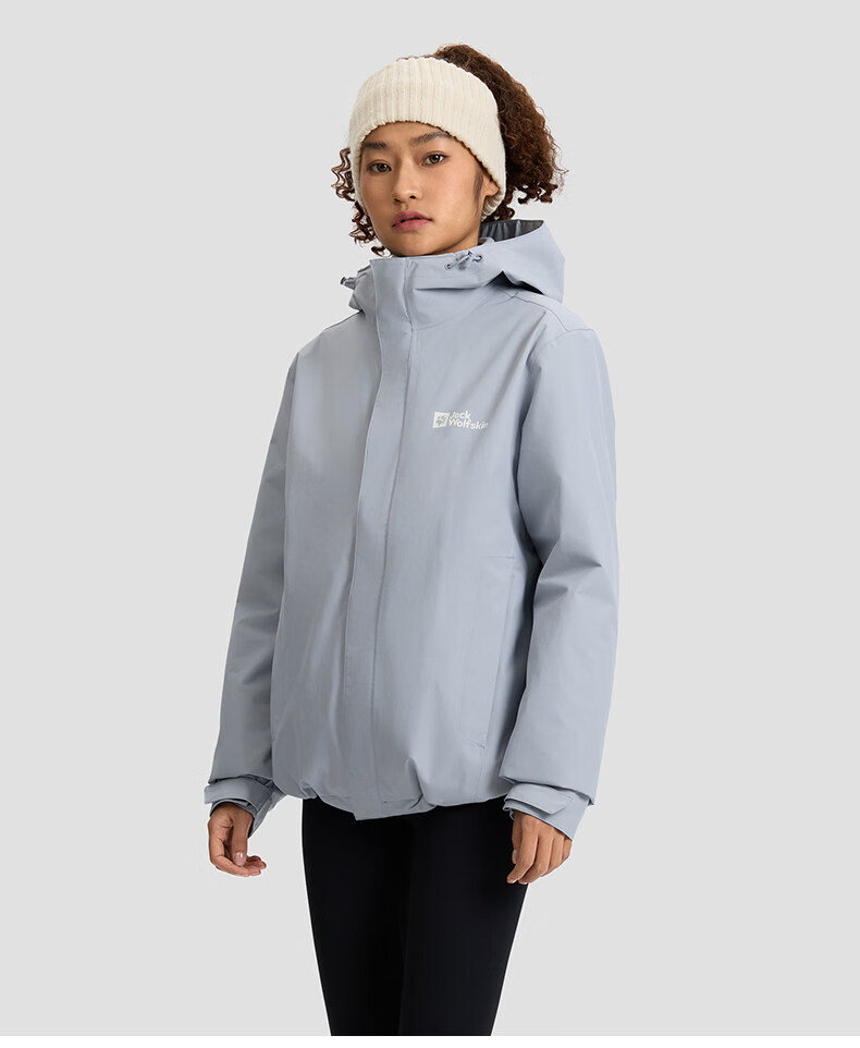 JackWolfskin CRUSH'IN Fleece Liner 3-in-1 Jacket 5012776 Navy Blue 2XL 42