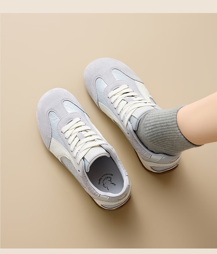 Zhuoshini Casual Purple Puppy 2026 New Women's Height Increasing Trainer Versatile Sports Casual Shoes Gray Purple Size 37 14