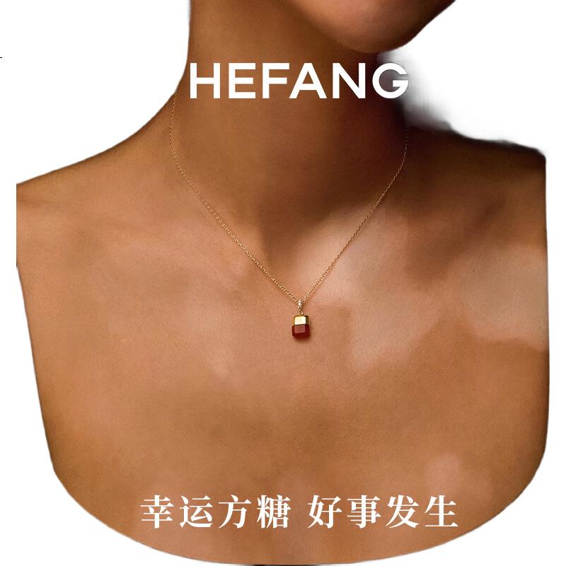 Колье HEFANG Lucky Cube, женское, на ключицу, роскошный подарок на день рождения и Новый год для девушки