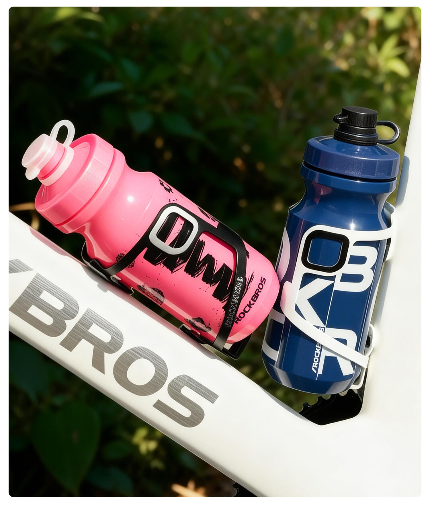 ROCKBROS Bicycle Cycling Water Bottle Unisex Mountain Road Bike Squeeze Outdoor Sports Water Cup Blue 17