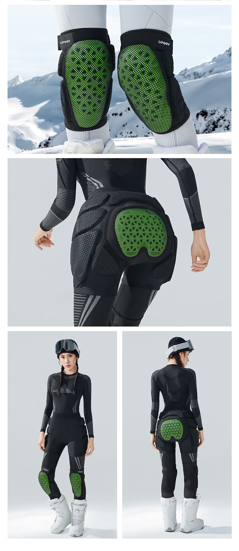 YOU MEI Ski Protective Gear, Hip Pad, ESA High-Tech Anti-Fall Padded Hip Protector, Equipment for Inner Protection, Ice Skating And Skiing 6