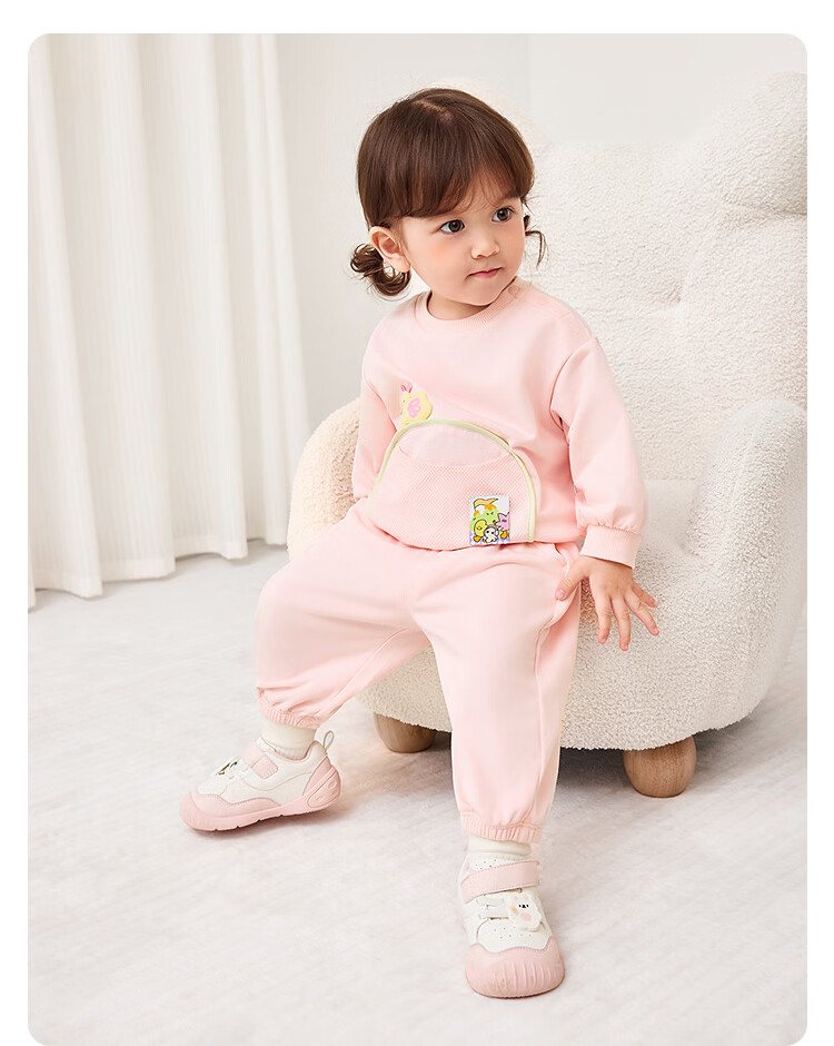 Balabala Kids Two-Piece Set Toddler Baby Boys Girls 2026 New Spring Outfit Top and Pants Cute Comfortable 15