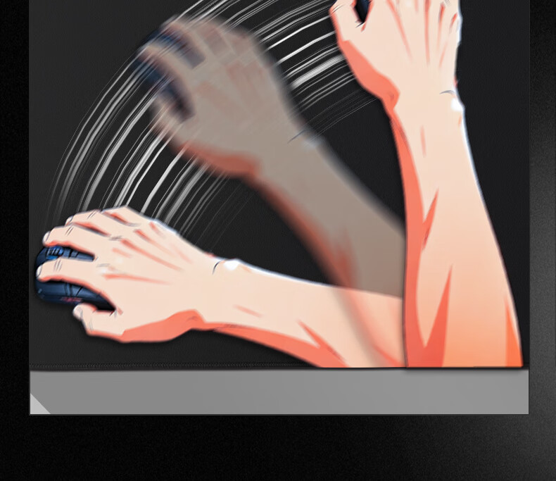 HELLFIRE Gaming Mouse Pad Fast Response FPS Delta Large 520x420x4mm Ultra-Narrow Dense Edge Smooth Surface 8