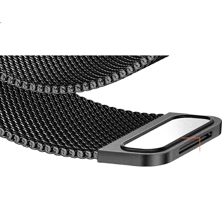 Ремешок CHENSONG для Huawei Band 10, магнитный, миланская петля, черный