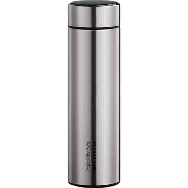 COOKER KING Insulated Mug, 316L Stainless Steel Tea Infuser, Business Portable Water Bottle for Men And Women, Steel Color, 490ml