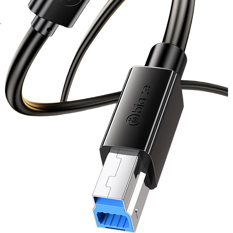 Кабель BIAZE USB 3.0 для принтера, A Male - B Male, черный, 2 метра