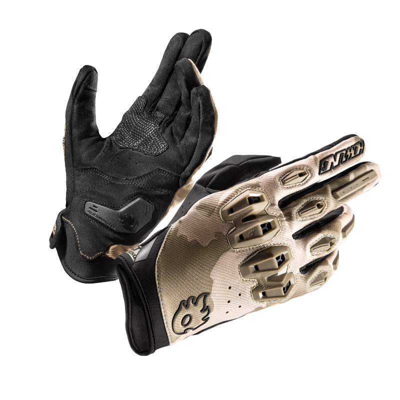 Alien Howl Summer Motorcycle Riding Gloves Off-Road Motorbike Anti-Fall Breathable Knight Gear Men Touchscreen Camouflage M