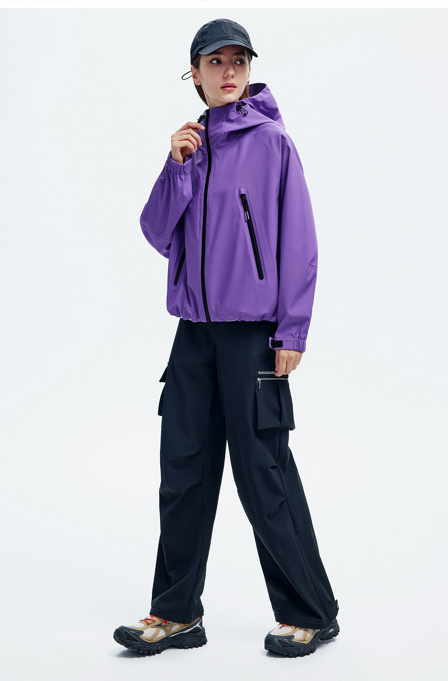 Navikail Italian Small Sailboat Women's 2025 Autumn Winter New Hooded Loose Windproof Outdoor Jacket 2331005504 9