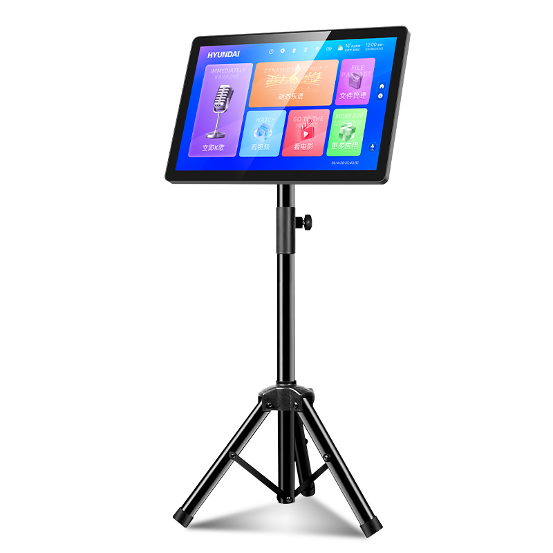HYUNDAI Modern D20 New Model Leishi Outdoor Home Karaoke Machine Touch Screen KTV All-in-One Digital Song Player with Dynamic Sheet Music for Electronic Wind Instrument and Saxophone