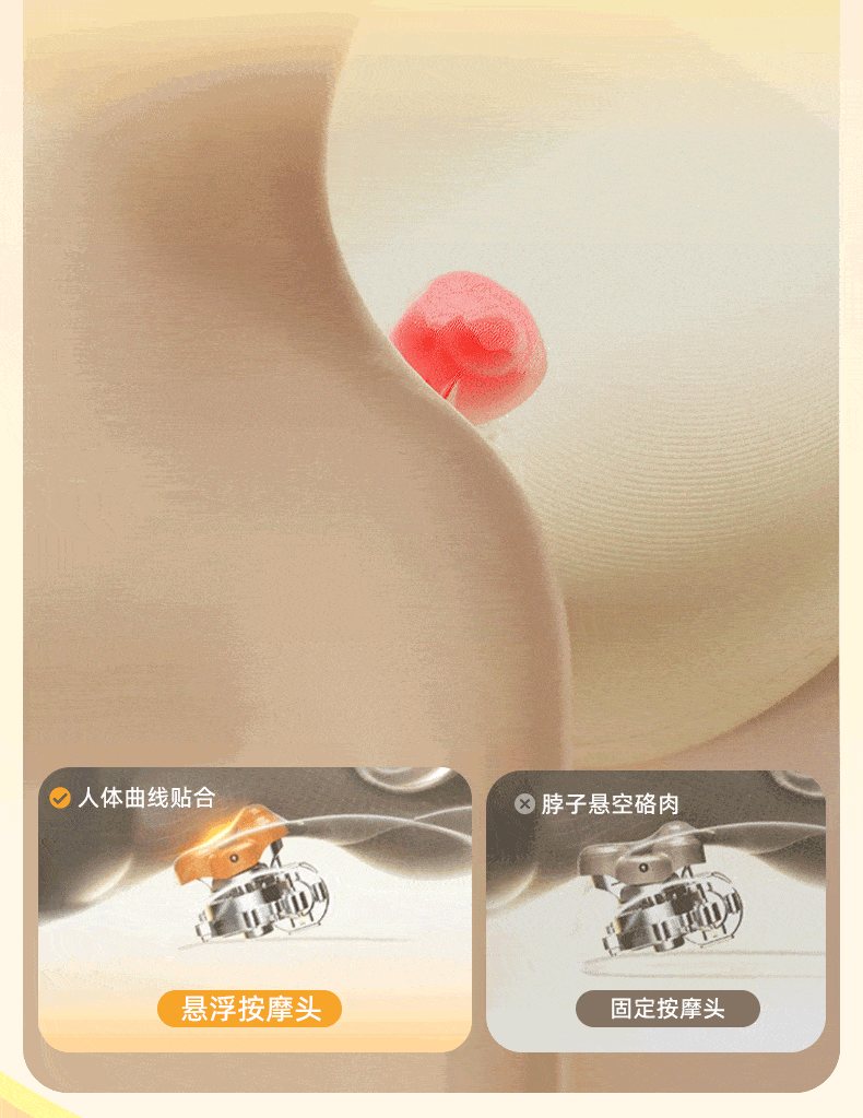 Breo Waist Massager Shoulder Neck Back Cervical Spine Massager Heating Massage Cushion Practical Birthday Gift for Elders Parents Boyfriend Girlfriend 5