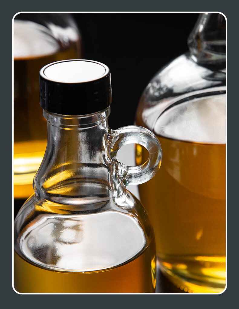 Newair Food-Grade Sealed Glass Bottle for Home Kitchen Use, Sesame Oil, Tea Oil, Sesame Oil, Empty Bottle, Large Capacity for Fragrant Oil, Specialized Container 17