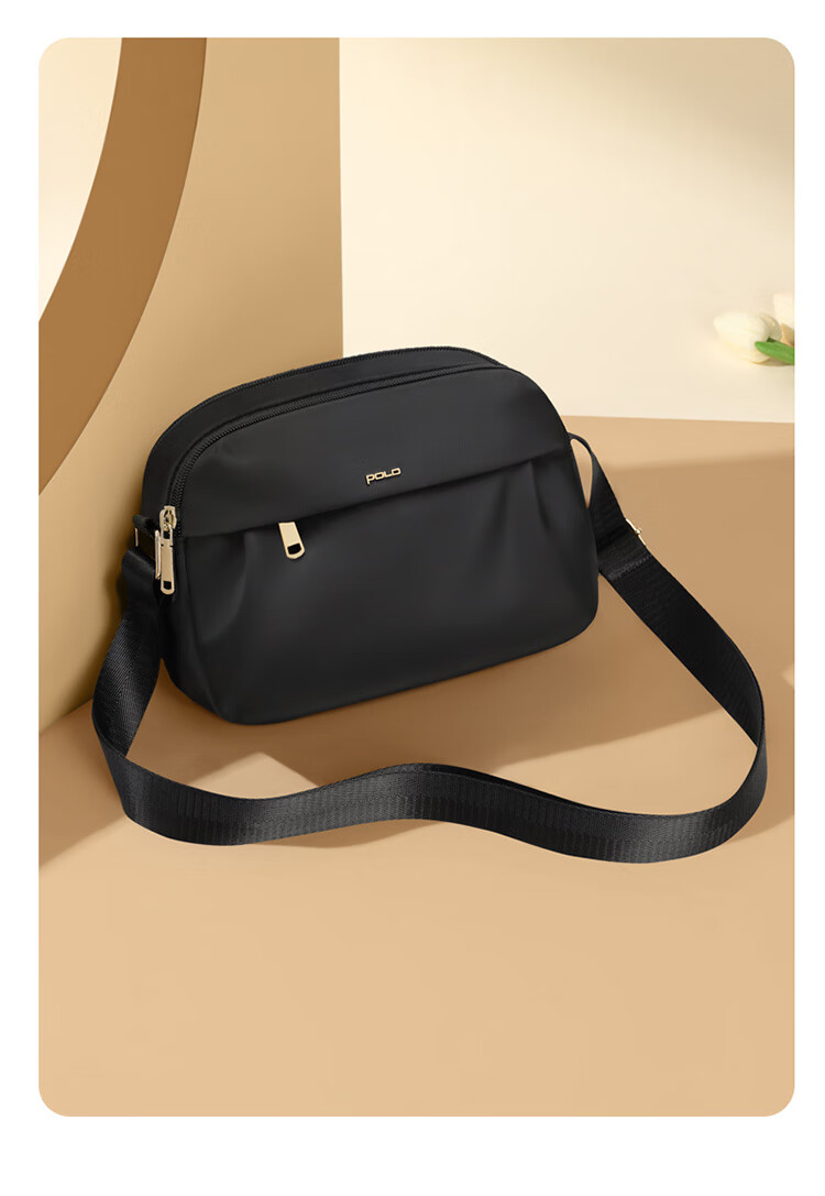 POLO Women's Lightweight Single Shoulder Crossbody Bag Large Capacity 8.3-inch iPad Bag Casual Phone Sports Sling Bag 13
