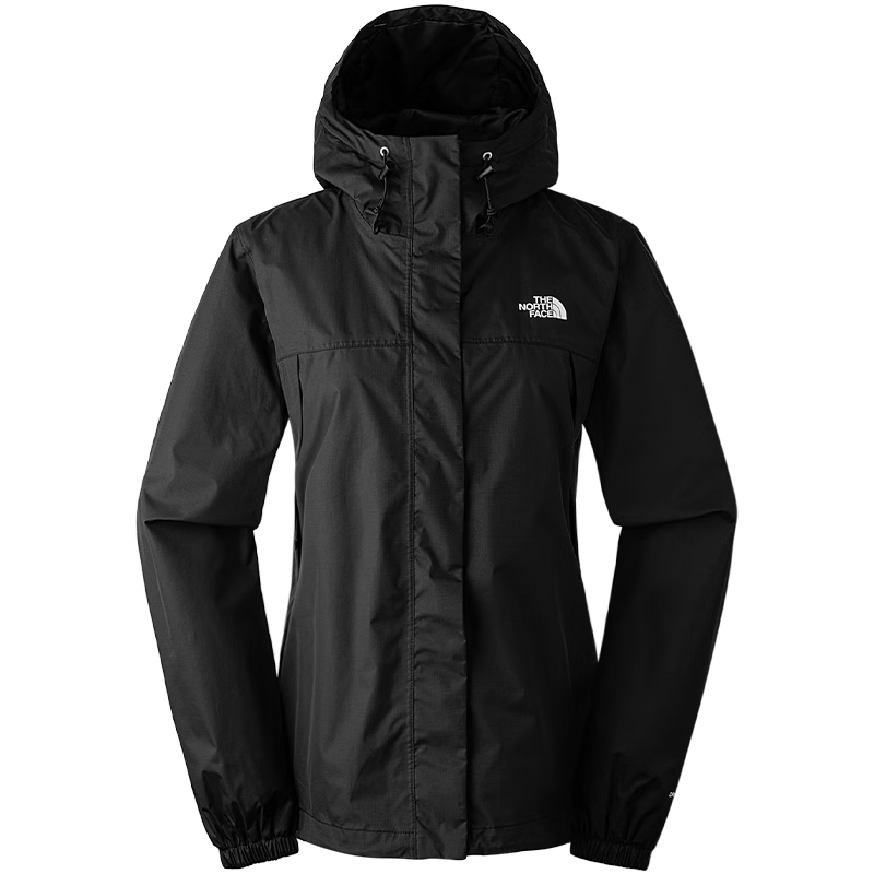 The North Face Women's Outdoor Windproof Waterproof Hard Shell Jacket 8DFA Black/JK3 XL