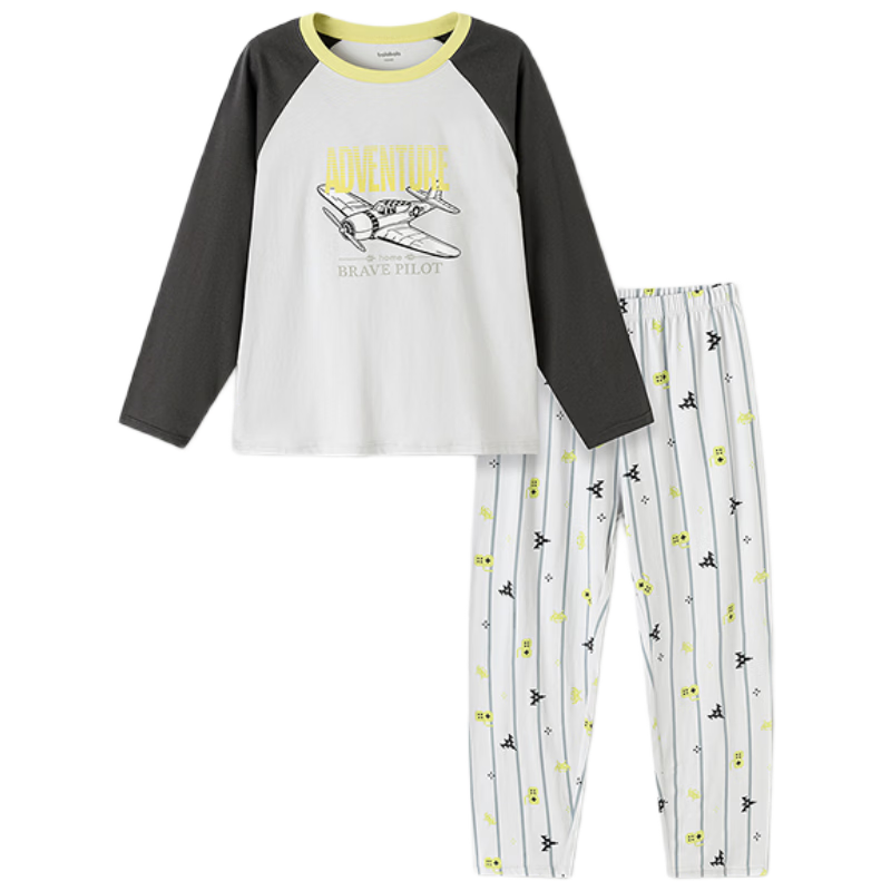 Balabala Kids Pajama Set Children's Sleepwear Boys and Girls Homewear 2026 Spring Autumn New Baby Pure Cotton Skin-friendly Red Sleep Pants