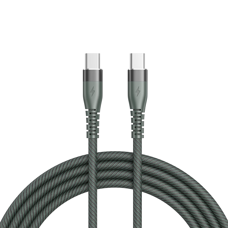 Jingxuan JD Self-Owned Brand Type-C to Type-C PD 100W Apple Charging Cable 5A Compatible with iPad Apple/Xiaomi/Oppo 30W 2m Olive Green