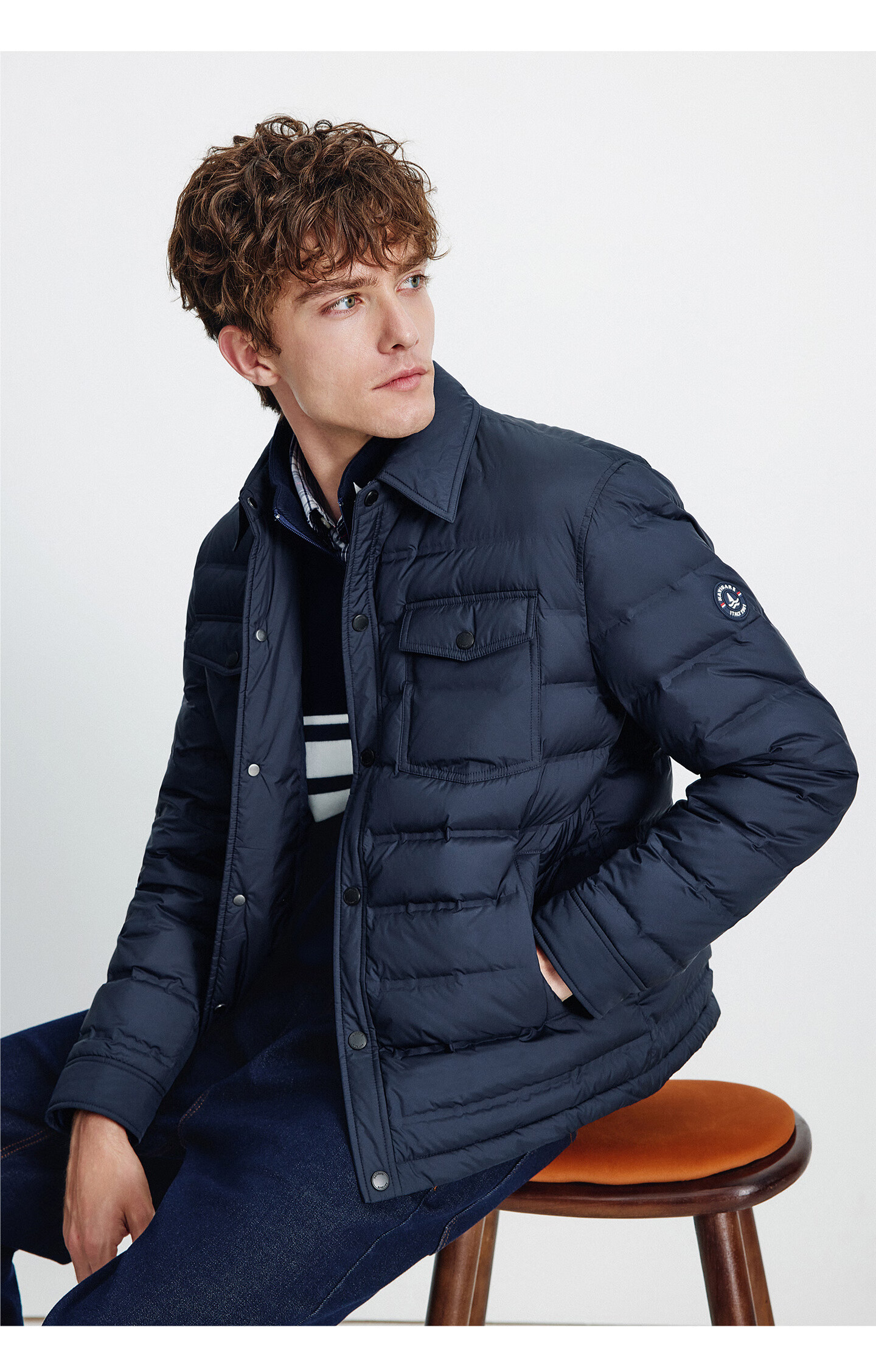 Navigare Italian Small Sailboat 25 New Classic Men's Down Jacket Lightweight Warm Goose Down Coat 1331605501 12