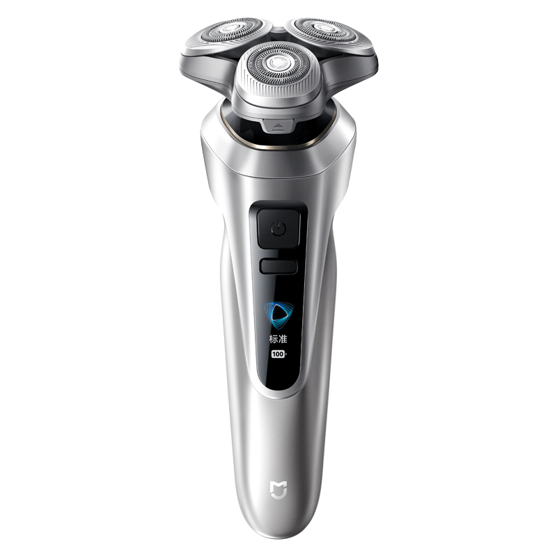 Mijia Electric Shaver Pro Silver Long Battery Life Waterproof Wear-Resistant Blade Smart Speed Sensing Gift for Boyfriend Holiday Valentine's Day