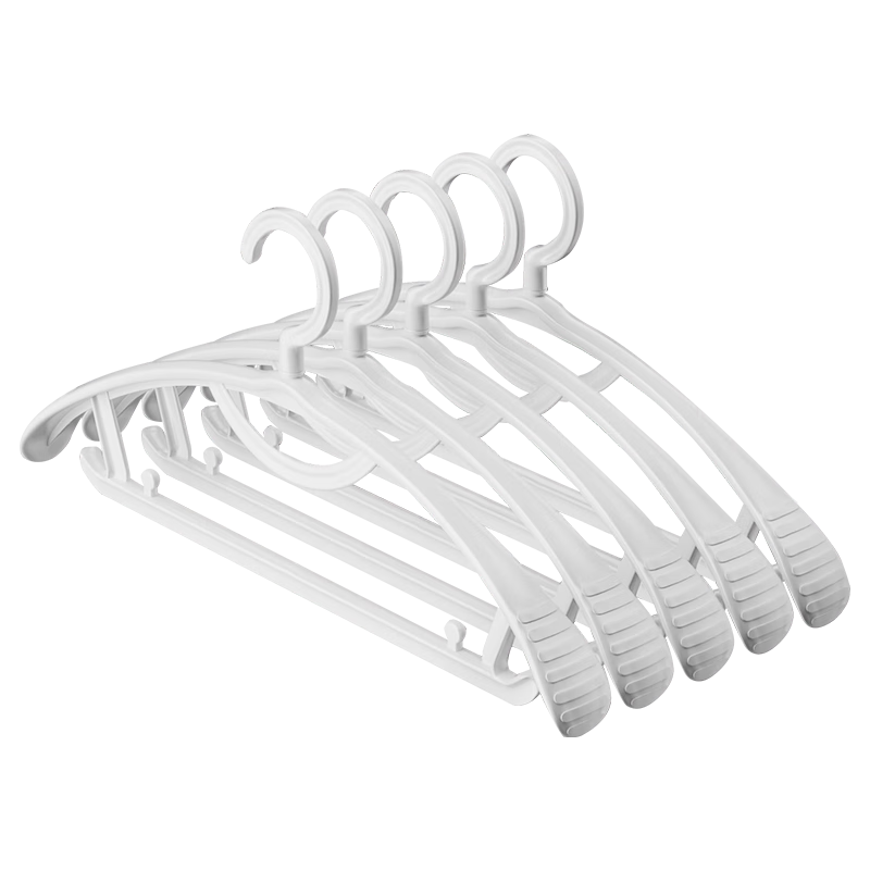Jiabangshu Non-Marking Wide Shoulder Clothes Hangers 20-Pack Anti-Slip Thickened Wardrobe Drying Rack Coat Hangers Clothes Supporters