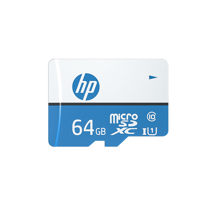 HP 128GB TF (MicroSD) Memory Card U1 C10 High-Speed Blue Card 100MB/s Read Speed Dash Cam & Surveillance Camera Storage Card