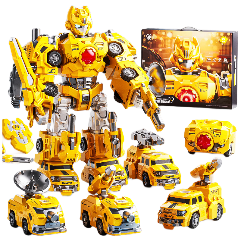 Osage Children's Magnetic Robot Transformable Building Blocks Toy 3-6 Years Educational Toy Boys Birthday Gift