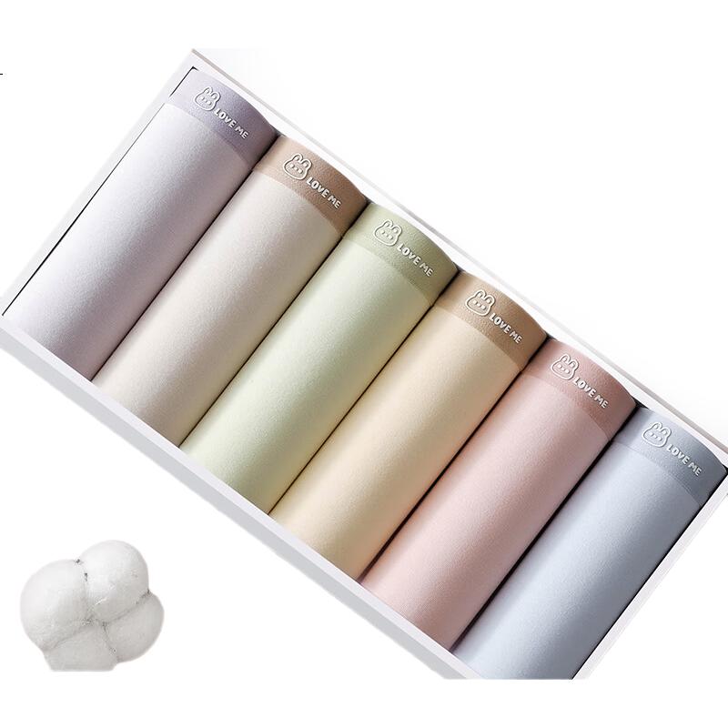 Dingguagua Girls' Seamless Antibacterial Underwear for Children Ages 10-14, Adolescents, Elementary and Middle School Students, Triangle Panties