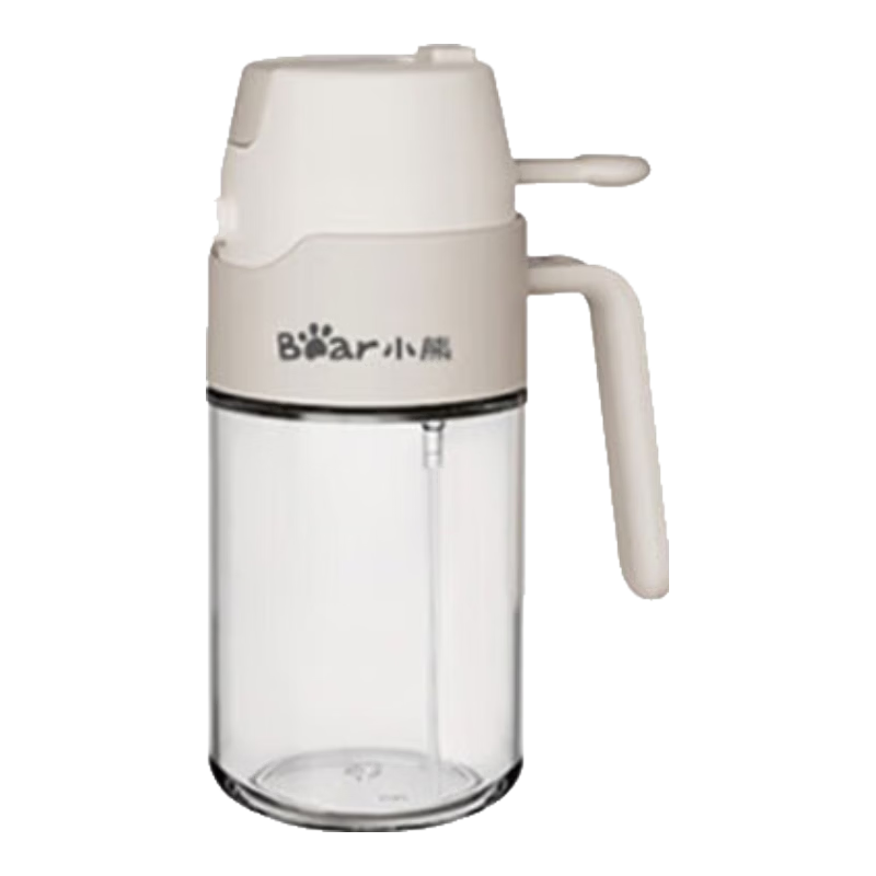 Bear Glass Oil Dispenser Spray Bottle 350ml Automatic Open-Close Kitchen Oil Sprayer Mist No Drip