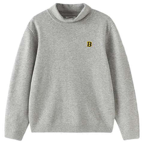BALABALA Children's Clothing, Boys And Girls Sweater, Knitted Pullover, 2025 New Winter Style, Turtleneck Base Layer, Versatile And Stylish Top