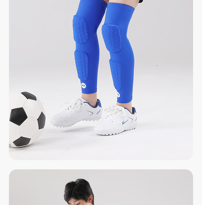 FYOUGA Kids Knee and Shin Guards Football Shin Pads Basketball Protective Sports Gear Black M Pair 7