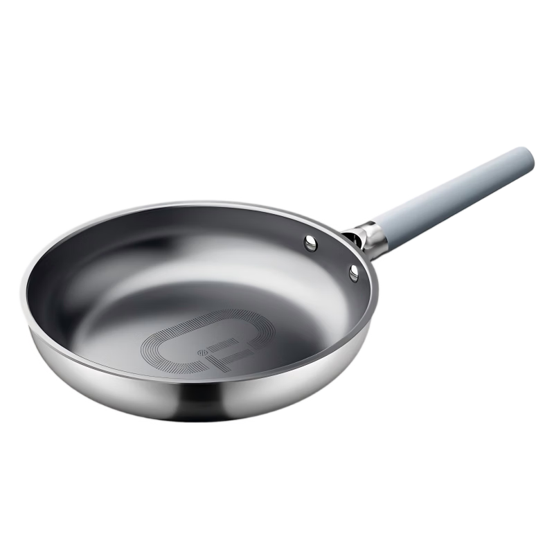 Sanhe 0 Coating 99 Titanium Non-Stick Frying Pan Egg Frying Skillet No Lid Flat Bottom Pan Household Universal Stove LJ26S17-1 + Paper Cup