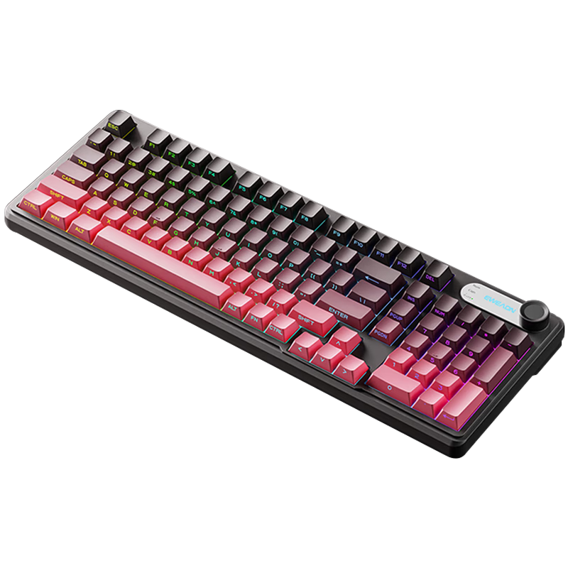 EWEADN V102 Ultra Wireless Keyboard And Mouse Set with Bluetooth, Wired, And Three-Mode Options, Backlit Mechanical Feel Silent Office Membrane Keyboard, 99 Keys, Compatible with Computers, IPad, Laptops