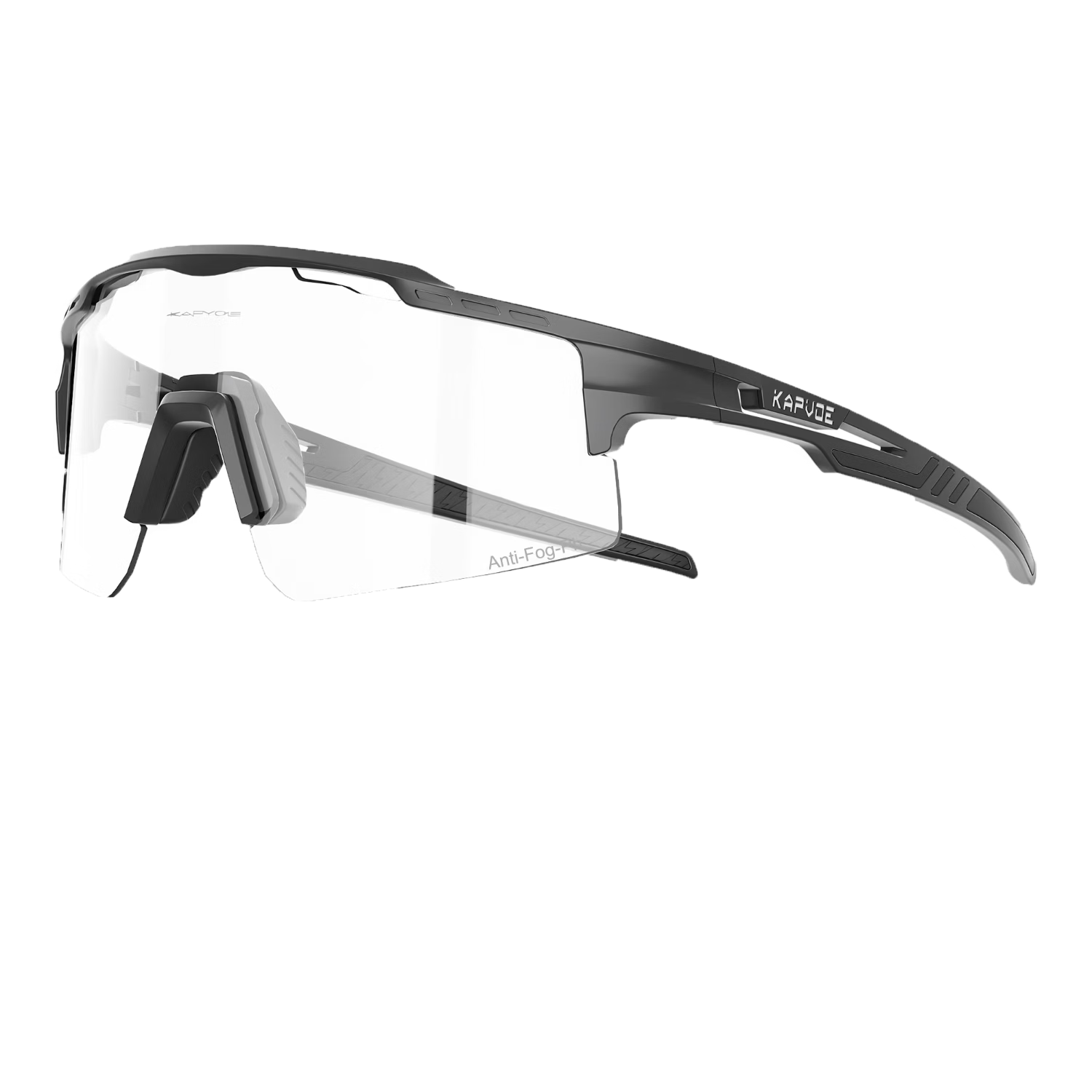 KAPVOE Warrior Anti-Fog Cycling Glasses Photochromic Day-Night Dual-Use Windproof Sandproof Sports Professional Mountain Road Bike