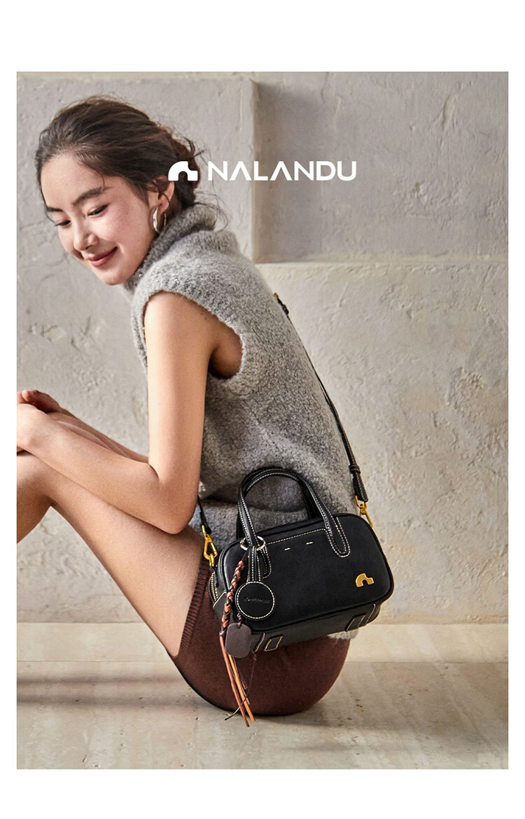 Nalandu [Xiang Hanzhi Same Style] Bowling Sugar Cube Handbag Women's New Tote Birthday 38 Goddess Festival Gift 4