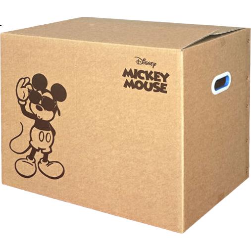 QDZX Disney Коробки для переезда, большие коробки для хранения с Микки Маусом и ручками, 60*40*50 см (комплект из 3 шт.)