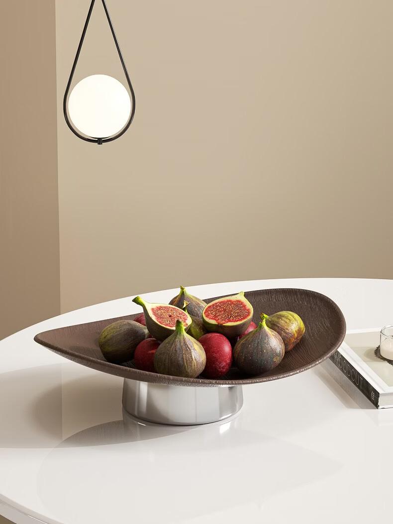 FANXIA Premium Luxury Large Capacity Fruit and Nut Storage Box Living Room Coffee Table High-End Tray Snack Candy Basket 8