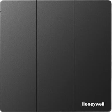 Выключатель Honeywell Ruiyi T3 Phantom Black, ультратонкий, без рамки, 3 клавиши, 2 режима управления