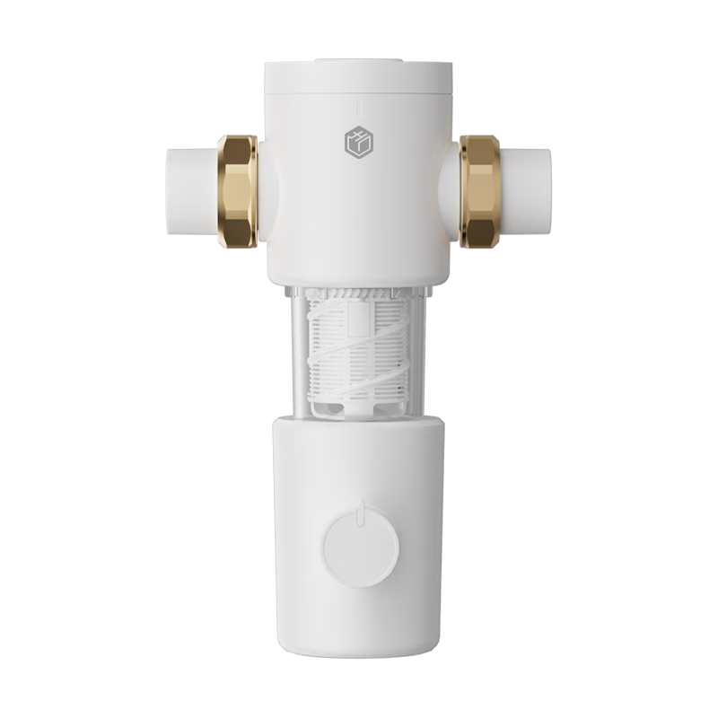 JD Jingzao Pre-filter M2 High Flow 20T Hydraulic Backwash Household Pre-filter Water Purifier <40 Micron Freeze-proof Explosion-proof Lead-free Pressure Gauge Whole House Water Filtration